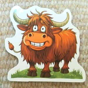 10/$10 ❤️ Sticker - Highland Cow Cute Cattle